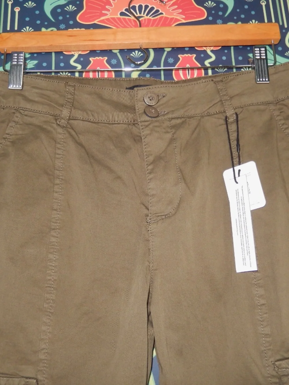 Sanctuary Rebel Crop Olive Green Jogger Cargo Pants New 28 - Picture 7 of 9